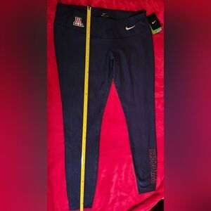 NWT! Nike DRI-FIT Wildcats XL Leggings Women's Blue With Red&White logo